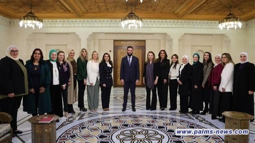 الشرع يلتقي بوفد نسائي من الجالية السورية في أميركا